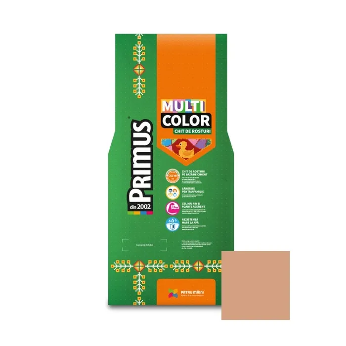 Chit de rosturi gresie si faianta Primus Multicolor, B07 sand, interior / exterior, 2 kg