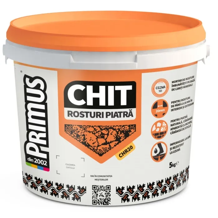 Chit de rosturi Primus Piatra Naturala CHR20, B07 sand, interior / exterior, 5 kg