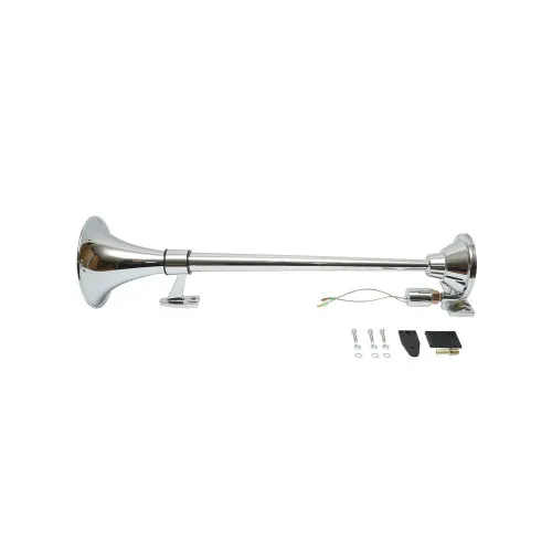Claxon auto 1 trompeta 630 mm 12V 24V pentru compresor aer — imaginea 2