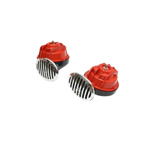 Claxon auto universal 12V cu grila crom si releu 112dB