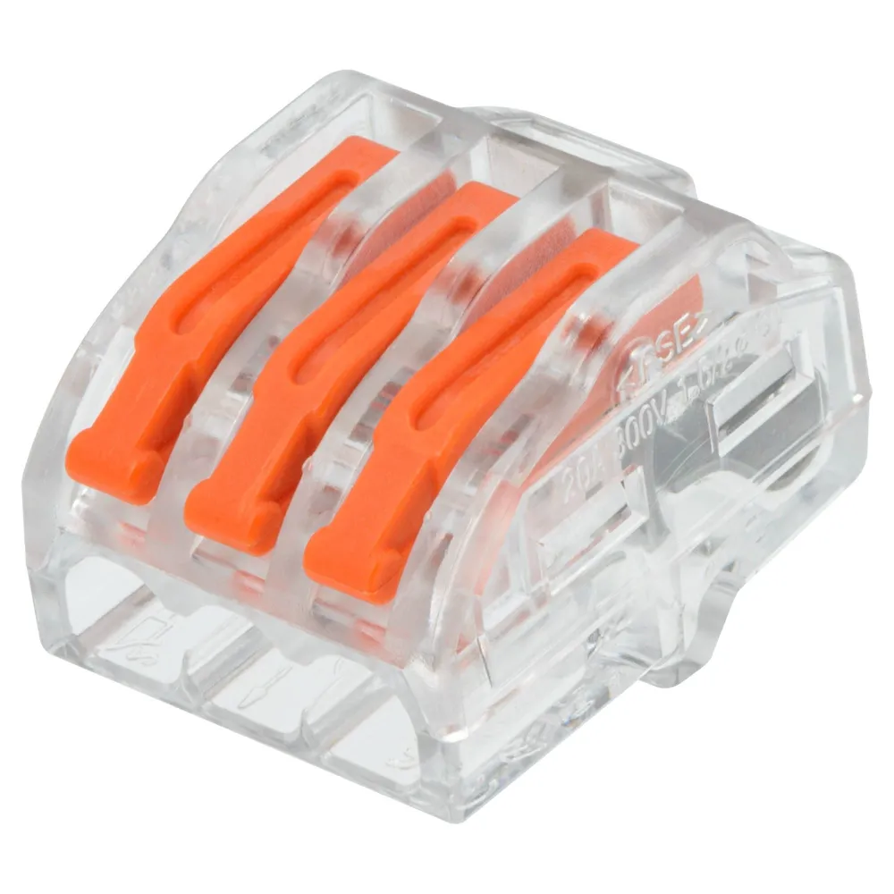 Clema pentru fire, 0.2 x 4 mm², 3 fire, Set 5 buc