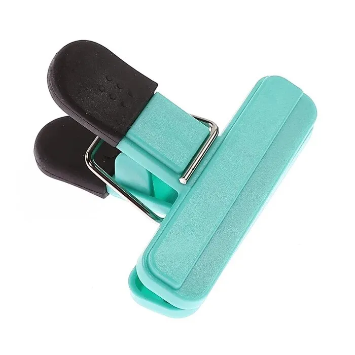 Clema pentru punga alimentara YY-01S, plastic + cauciuc, 7.7 x 6.5 cm