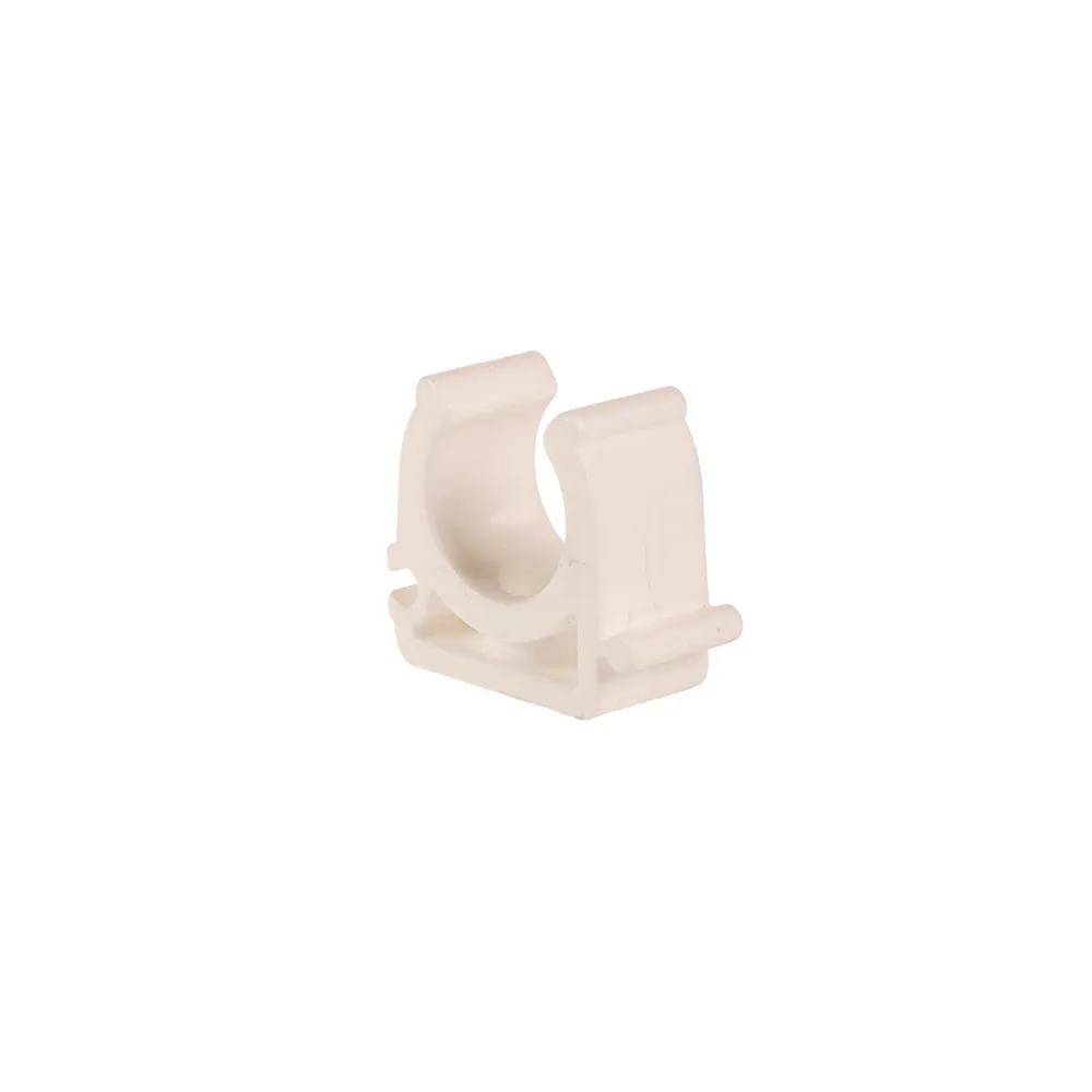 Clema prindere simpla, pentru teava PPR, Ø 20 mm, alba (pachet 10 buc)