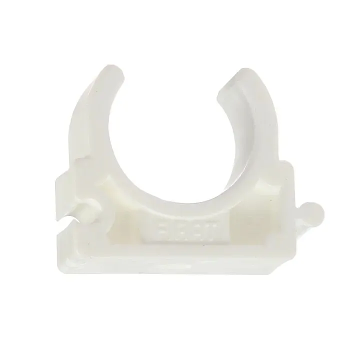 Clema suport teava PPR, D 20 mm, alb