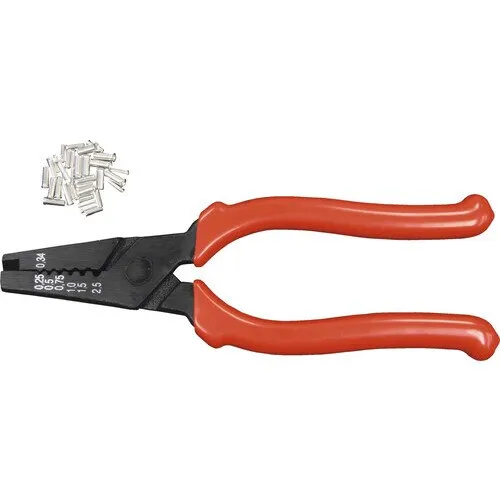 Cleste de sertizat papuci Werkzeyt 0, 25-2, 5 mm², incl. 150 pini terminali