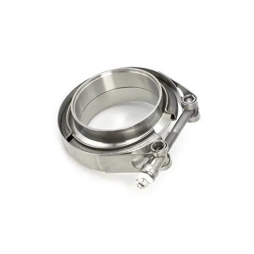 Colier evacuare tip V-Band cu flanse incluse 63 mm 2.5 inch inox prindere rapida — imaginea 3