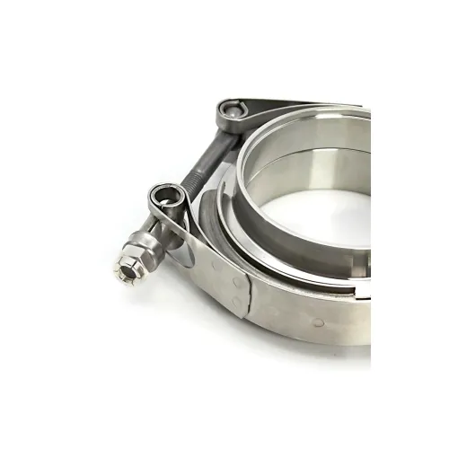 Colier evacuare tip V-Band cu flanse incluse 63 mm 2.5 inch inox prindere rapida — imaginea 4