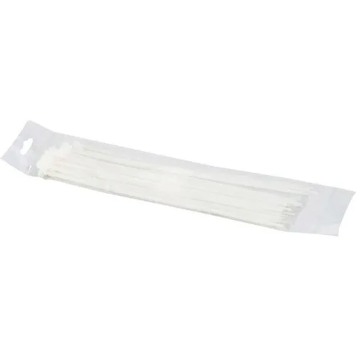Colier plastic/soricei prindere Haupa 4, 8x310 mm, pachet 25 bucati, transparent