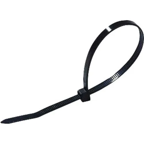 Colier plastic/soricei prindere Novelite 3, 6x200 mm, 100 bucati, negru