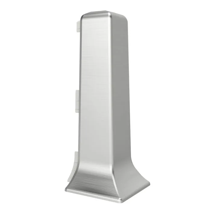 Colt exterior pentru plinta Vilo Linela 411, silver, 80 x 16 mm, 2 buc/set