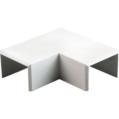Coltar in plan canal cablu Dietzel 40x40 mm, culoare alba