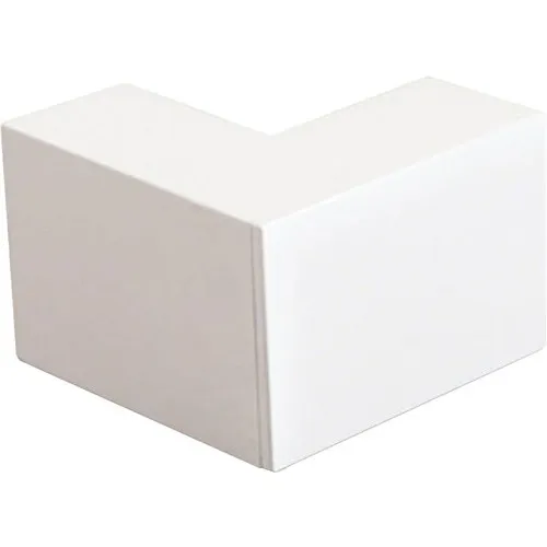 Coltare exterioare canal cablu Dietzel 16x16 mm, culoare alba, 2 bucati
