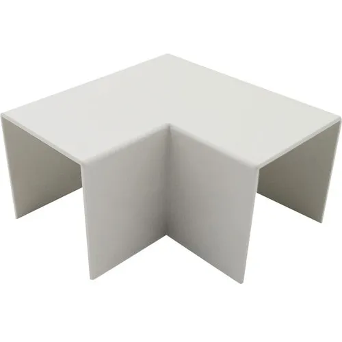 Coltare in plan canal cablu Comtec 40x25 mm, culoare alba, 5 bucati