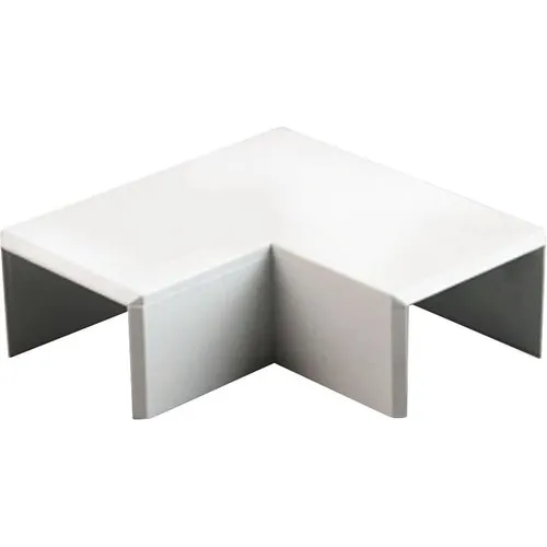 Coltare in plan canal cablu Dietzel 25x16 mm, culoare alba, 2 bucati