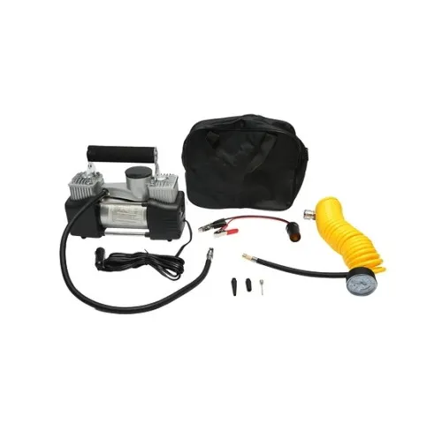 Compresor aer auto 12V 150 PSI 85 l min 2 cilindri cablu 3 m geanta transport — imaginea 4