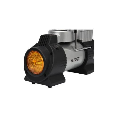 Compresor aer auto 12V 180W 40 l min 150 PSI cu manometru si LED YATO — imaginea 2