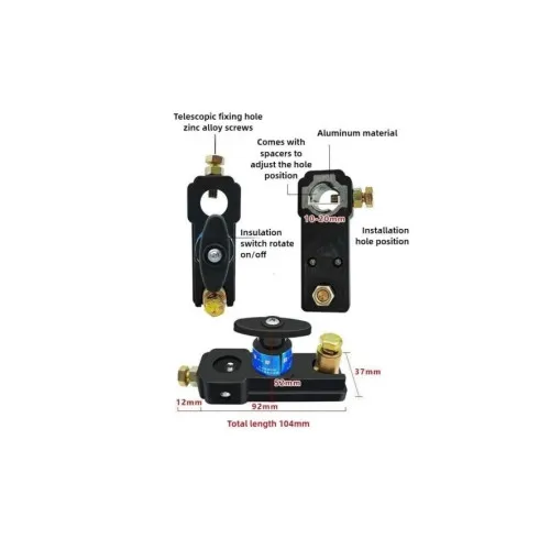 Comutator intrerupator baterie auto 12V 24V montaj pe borna ABS cupru — imaginea 3