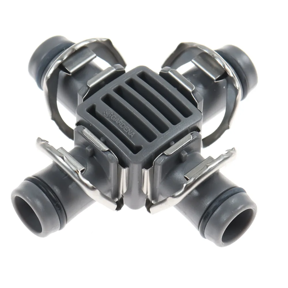 Conector Gardena MI 8339, 4 cai, pentru conducta micropicurare, 1/2 inch