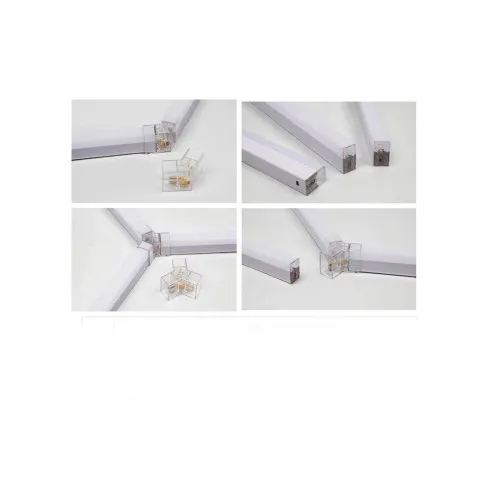 Conector pentru LED tub tip T5 Drept/ V/L/Y/T/ Cod: CON-HEX