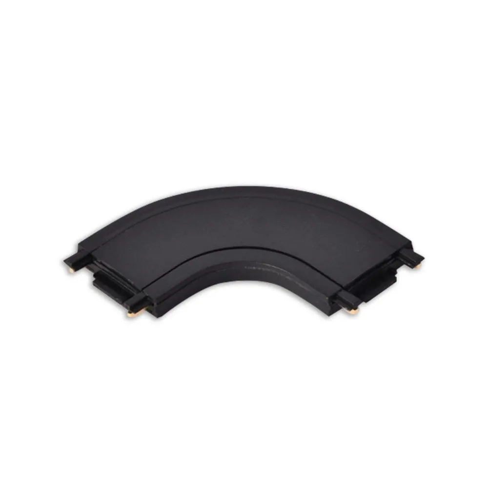 Conector R semirotund Klausen KL182014, 90 grade, 48V DC, negru