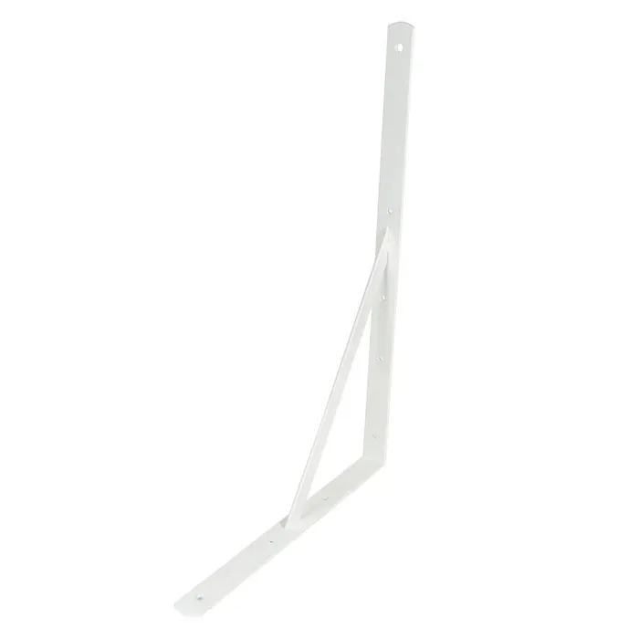 Consola punte, din otel, alb, 330 x 500 x 30 mm