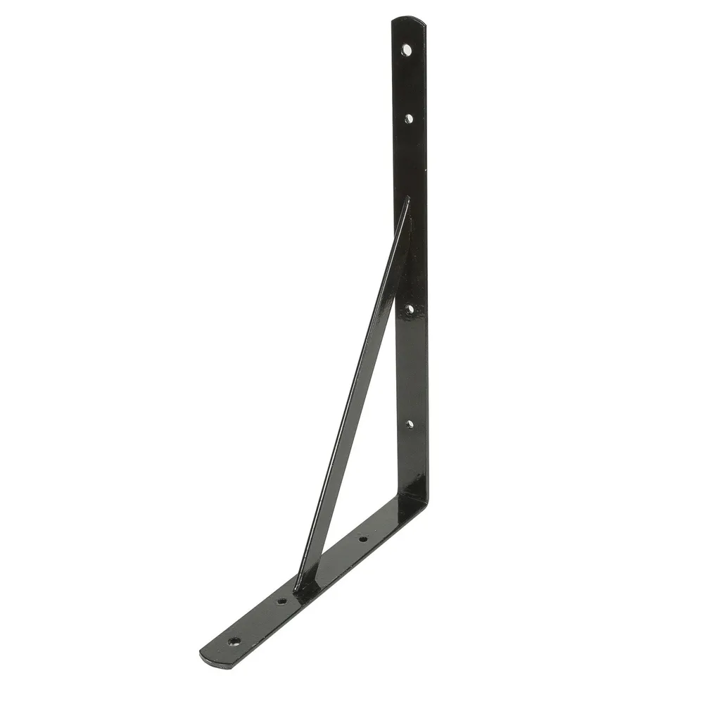 Consola punte, din otel, negru, 400 x 250 x 30 mm