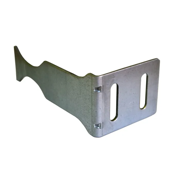 Consola unghi pentru calorifere din aluminiu, 97 x 50 x 40 mm, gri metal