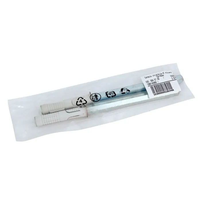 Console invizibile, pentru etajere, 12 x 140 mm, set 2 bucati