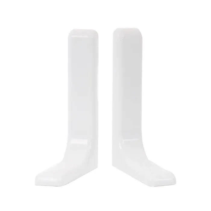 Console metalice, pentru etajere, alb, 140 x 240 mm, set 2 bucati