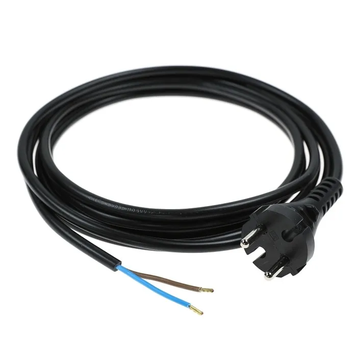 Cordon alimentare cu fisa 70556, 3 m, H07RN-F 2 x 1.5 mmp