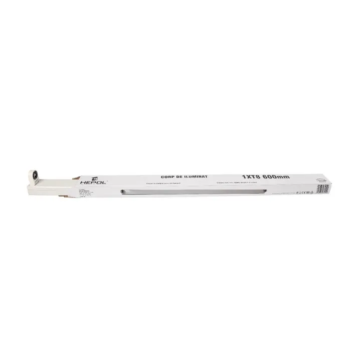 Corp de iluminat Hepol Fly pentru tub LED, 1 x T8, 600 mm, IP20