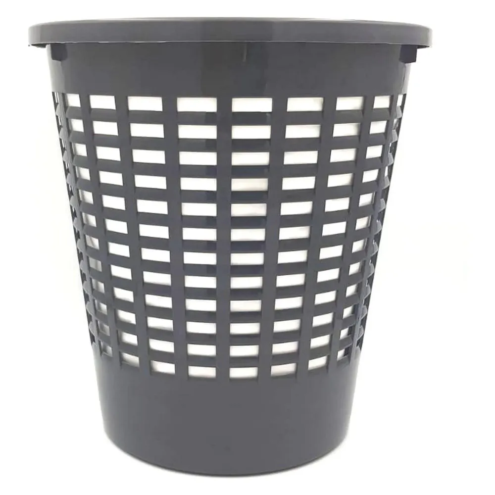 Cos de gunoi, Alisan Venetia 95006, pentru birou, polipropilena, forma cilindrica, gri, 10 L
