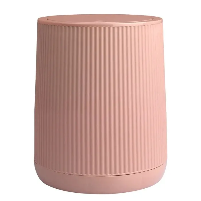 Cos de gunoi Okyanus Home OKY-388, plastic, roz, cilindric, 5 L