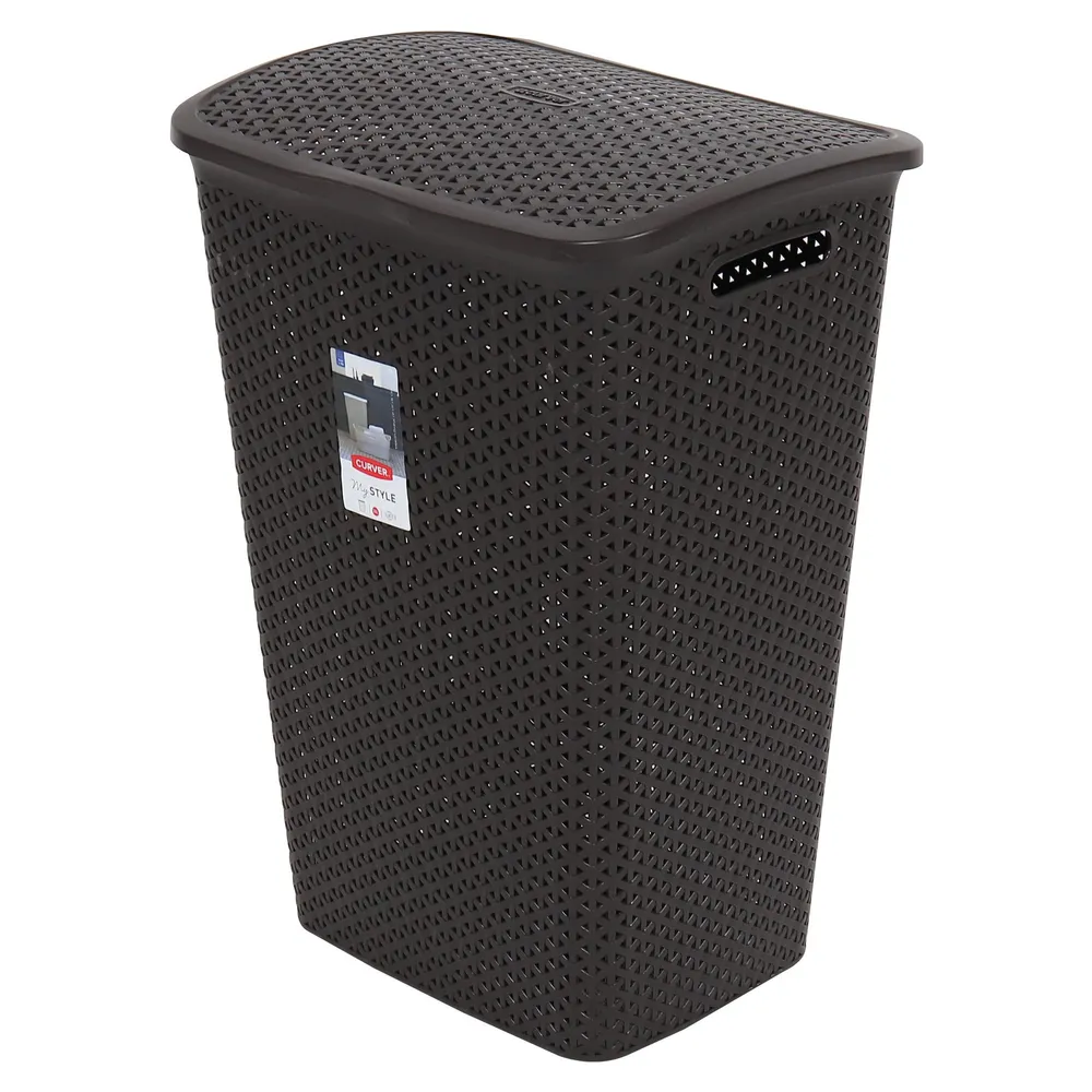 Cos de rufe My Style, plastic, maro, 42.8 x 33 x 60.4 cm, 55 L