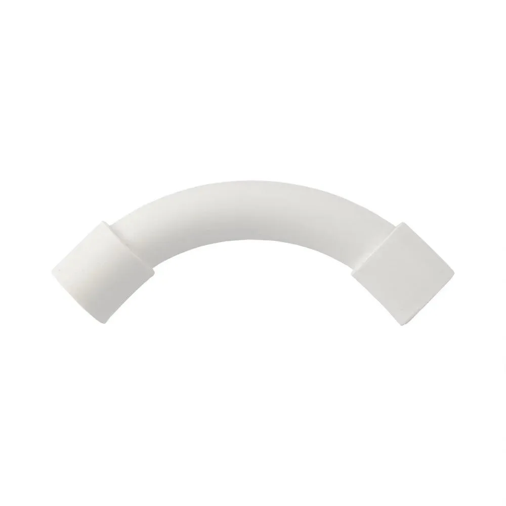 Cot 90° tub rigid, 11 mm, alb