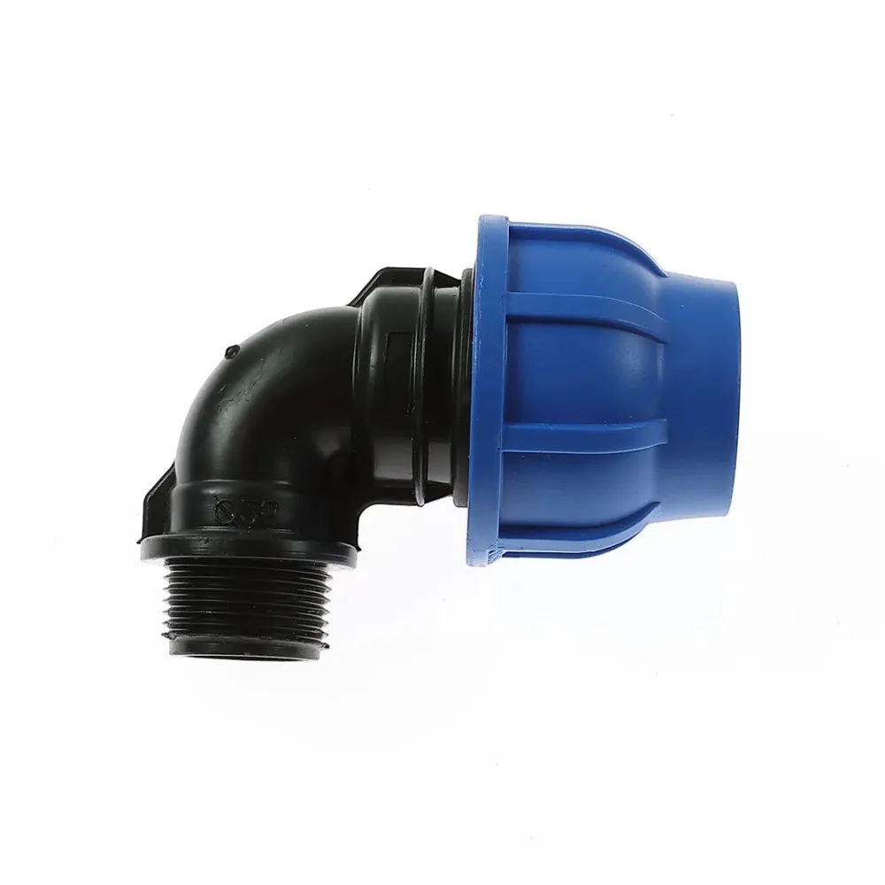 Cot compresiune PEHD, filet exterior, D 40 mm x 1 1/4", 90 grade