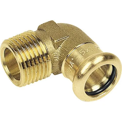 Cot cupru presare Sanha 15x1/2" FE