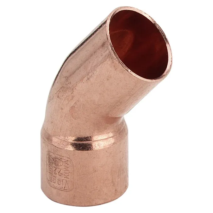 Cot cupru Viega, D 18 mm, 45 grade, interior-exterior