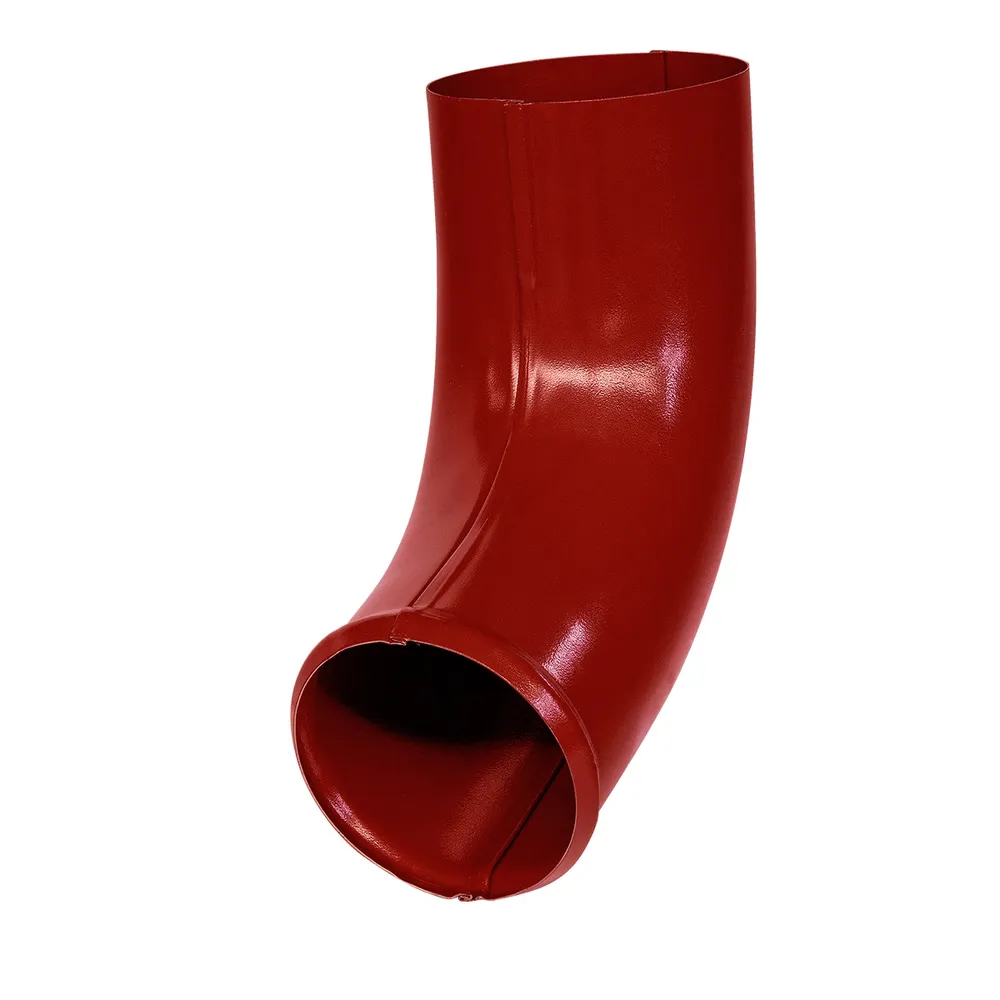 Cot evacuare burlan pentru sistem pluvial, Bilka, metalic, rosu (RAL 3011), lucios, D 90 x 0.6 mm