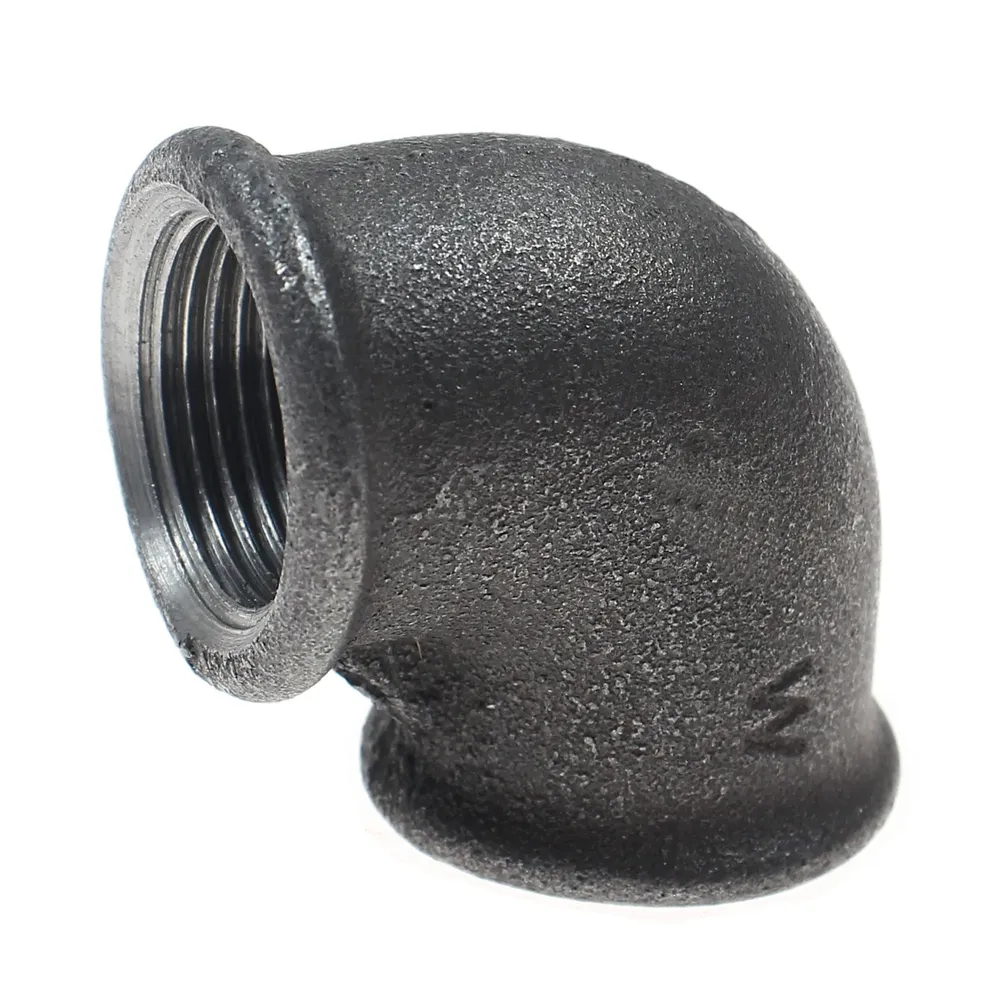 Cot fonta neagra, FI - FI, 1 1/4", 90 grade