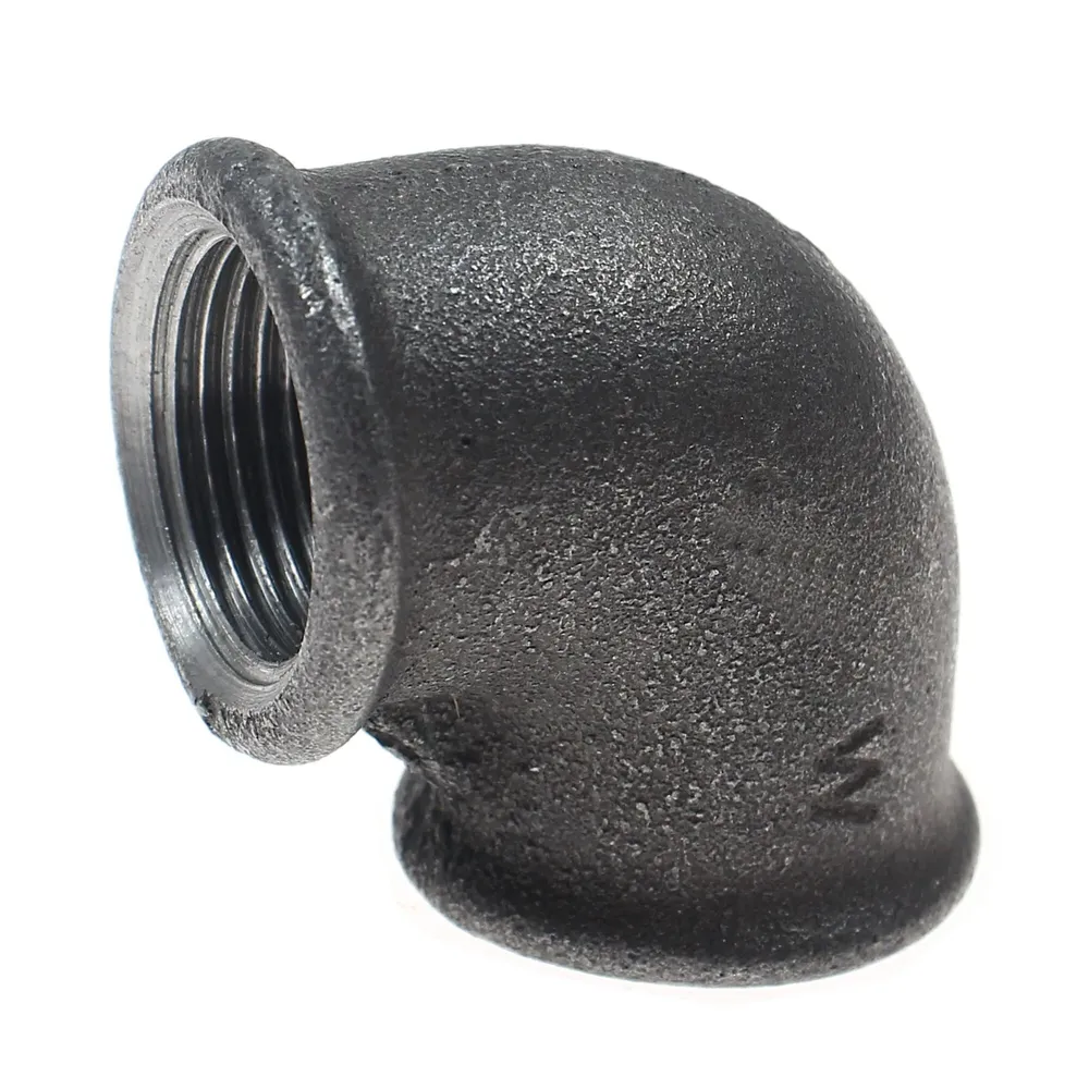 Cot fonta neagra, FI - FI, 3/4", 90 grade