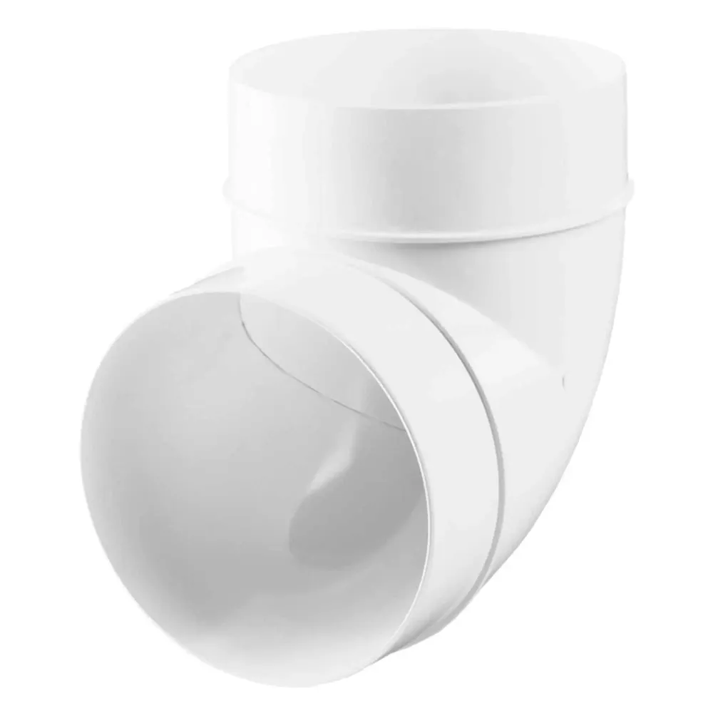 Cot pentru tub ventilatie, Vents 222, PVC, 90 grade, D 125 mm