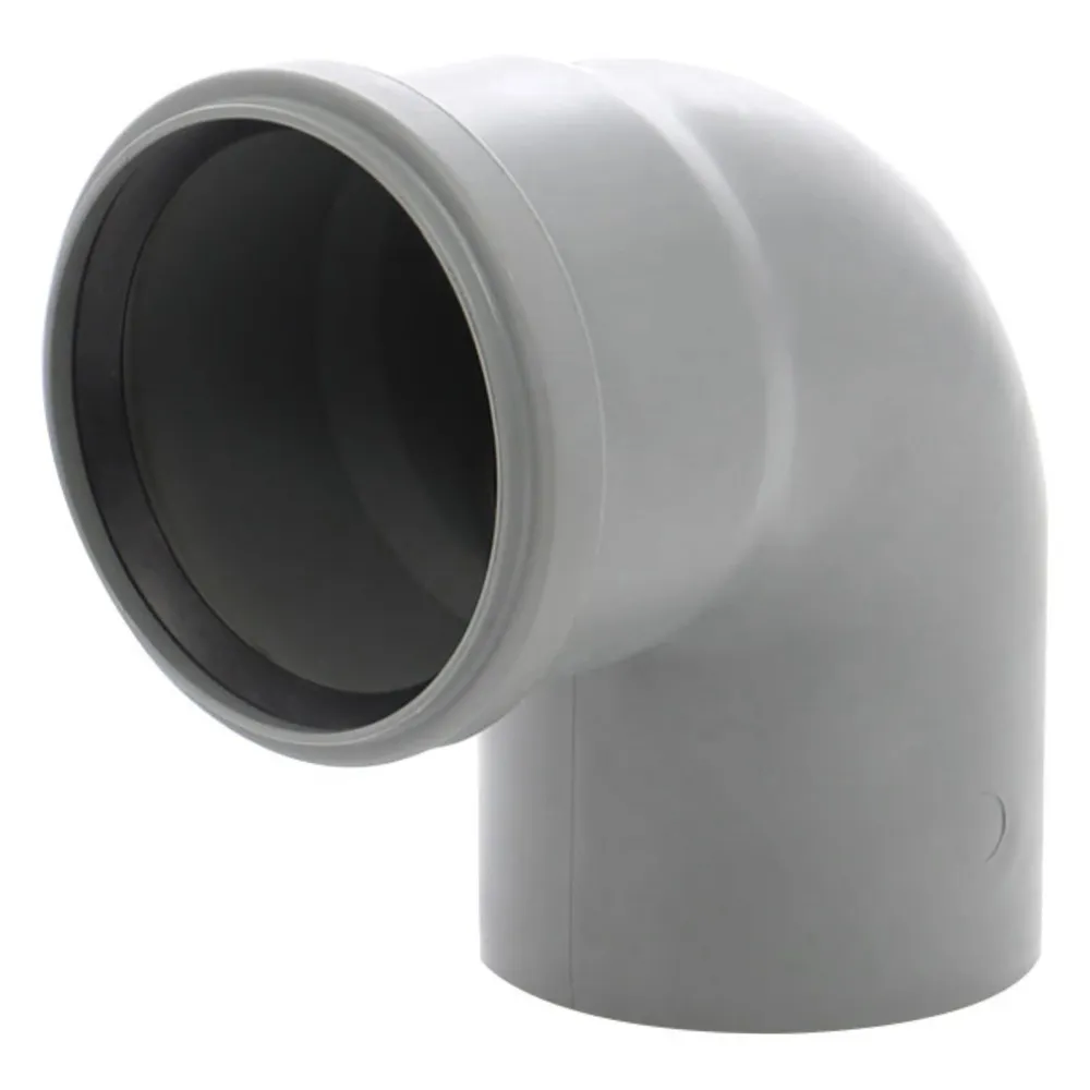 Cot polipropilena, pentru scurgere, gri, D 75 mm, 87 grade