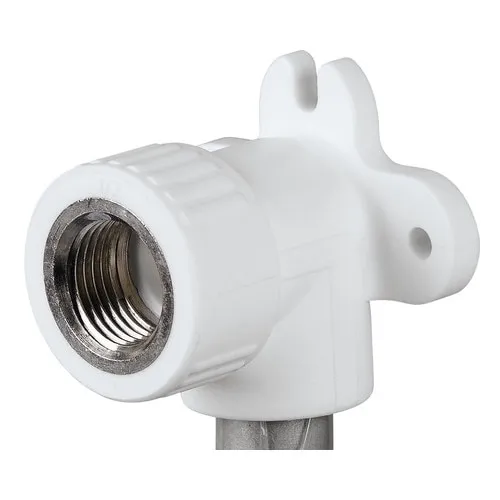 Cot PPR alb, 1/2" x 25 mm, din polipropilena, pentru apa si incalzire