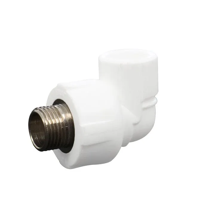 Cot PPR, D 20 mm x 1/2", filet exterior, alb, 90 grade