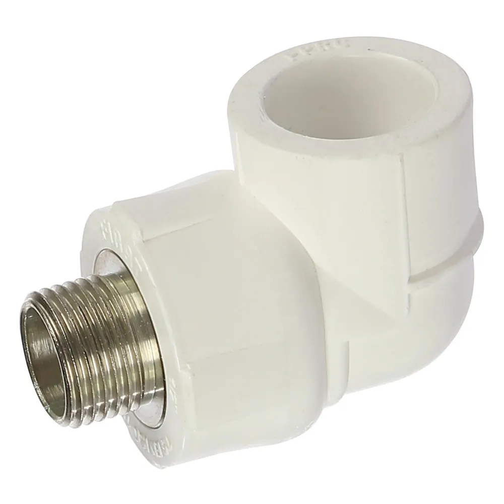 Cot PPR, D 25 mm x 3/4", filet exterior, alb, 90 grade