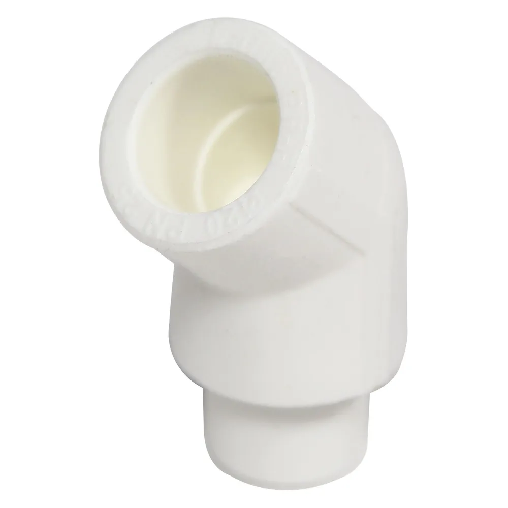 Cot PPR, redus, D 20 x 20 mm, alb, 45 grade