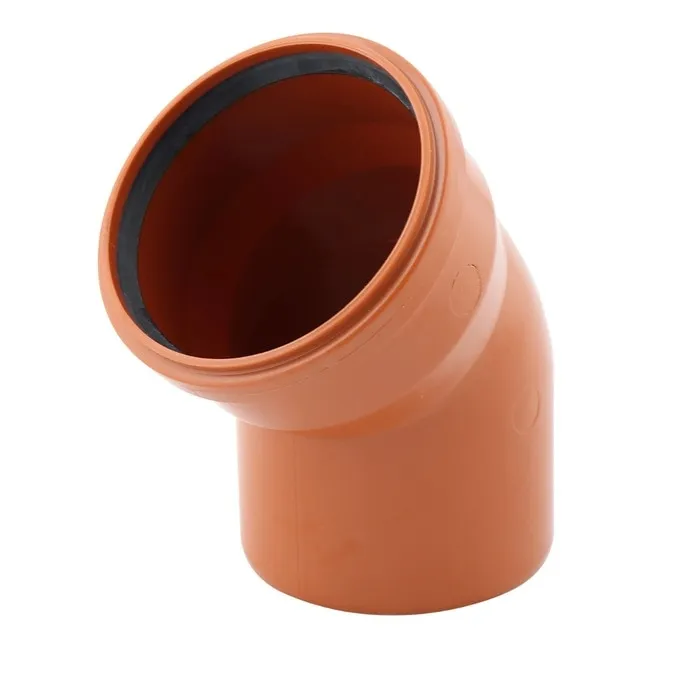 Cot PVC cu inel, D 110 mm 45 grade