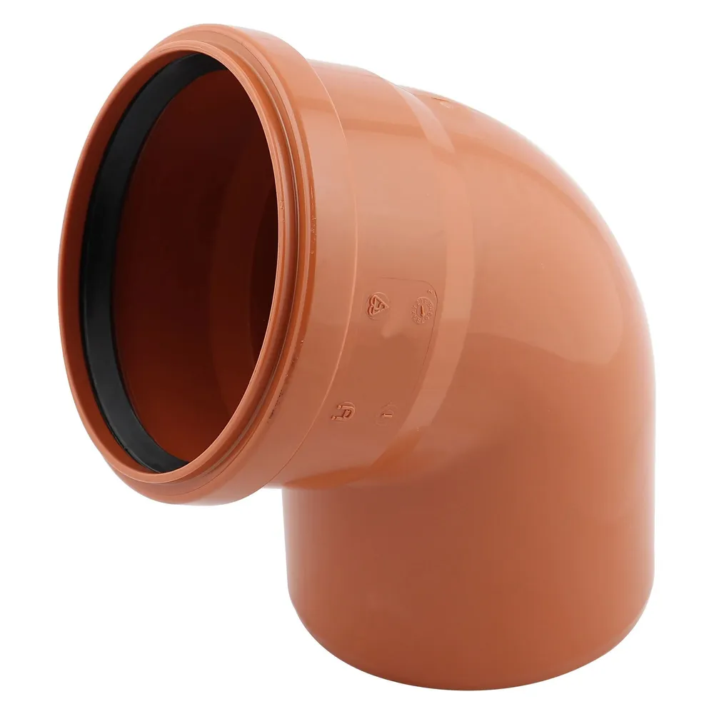 Cot PVC, cu inel, D 160 mm, 67 grade, portocaliu