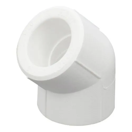 Cot teava PPR, 45 grade, Ø 25 mm, alb, pentru imbinarea tevilor
